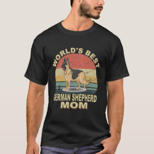 GSD082 - World's Best German Shepherd Mom Vintage T-Shirt