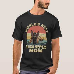 GSD103 - World's Best German Shepherd Mom Vintage T-Shirt