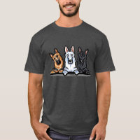 GSD Black White and Tan