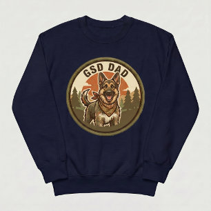 GSD Dad Crewneck Sweatshirt   Dog Dad Gift Vintage
