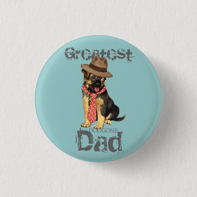 GSD Dad Pinback Button (Front)