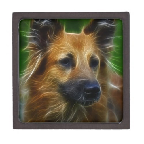 GSD German Shepherd pic Jewelry Box