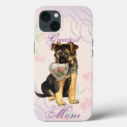 GSD Heart Mom iPhone 13 Case