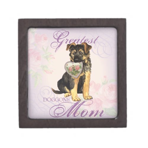 GSD Heart Mom Jewelry Box