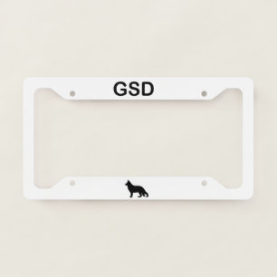 GSD lover german shepherd License Plate Frame