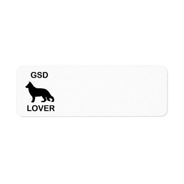GSD Lover Label (Front)