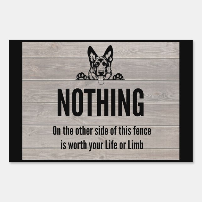 GSD nothing Sign (Front)