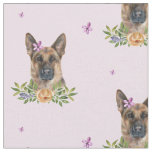 GSD pink floral Fabric