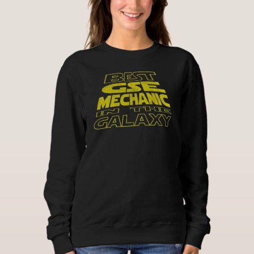 Gse Mechanic  Space Backside Design Sweatshirt