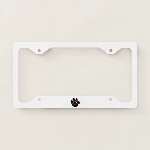 gsmd name paw license plate frame