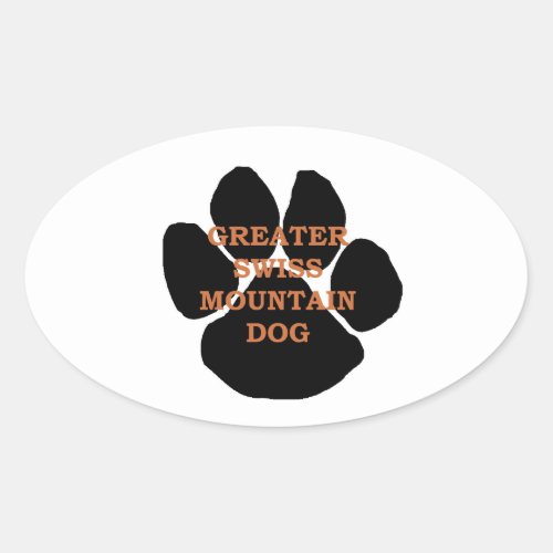 gsmd name paw oval sticker