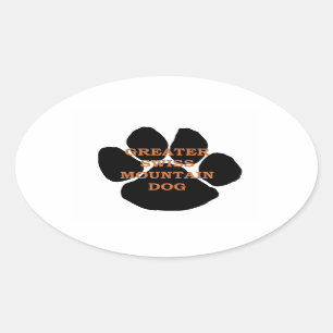 gsmd name paw oval sticker