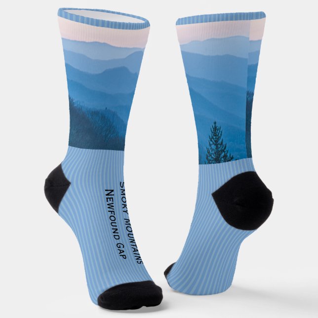 GSMNP Newfound Gap Sunrise Photography Socks (Angled)