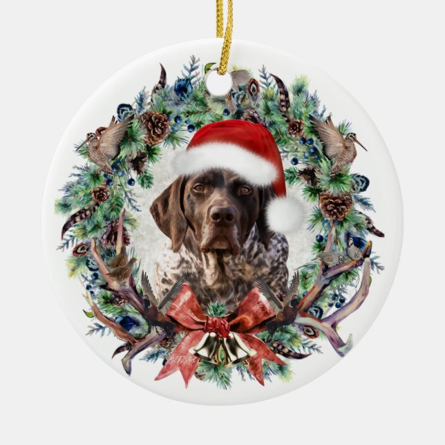 Gsp Christmas Ceramic Ornament (Front)
