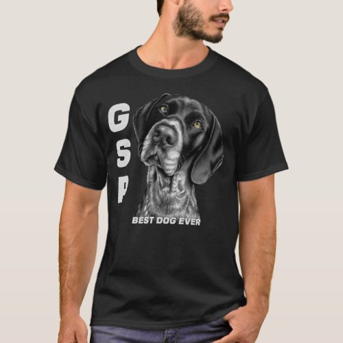 GSP German Short Haired Pointer Dog Mom Dad Best T_Shirt