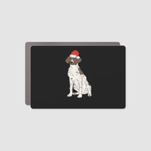 GSP German Shorthaired Pointer Christmas Santa Dog Car Magnet