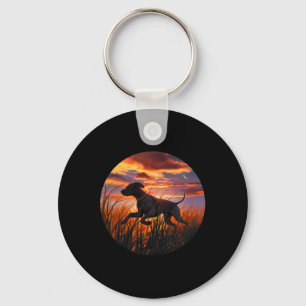 Gsp German Shorthaired Pointer Gsp Hunting Dogs  Keychain