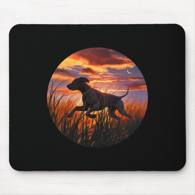 Gsp German Shorthaired Pointer Gsp Hunting Dogs  Mouse Pad (Front)