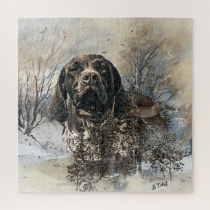 GSP, German Shorthaired Pointer Jigsaw Puzzle
