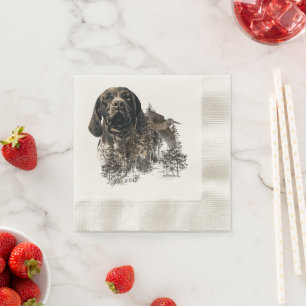 GSP, German Shorthaired Pointer Napkins