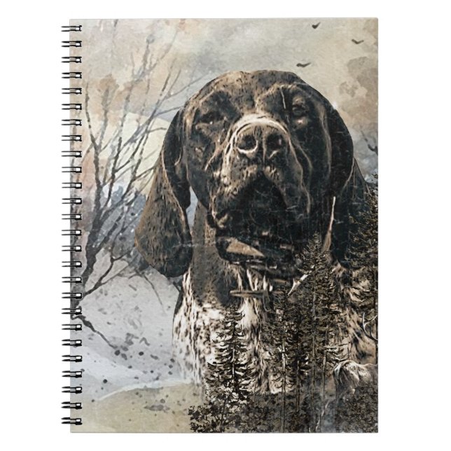 GSP, German Shorthaired Pointer Notebook (Front)