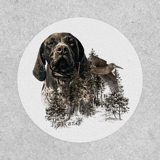 GSP, German Shorthaired Pointer Patch (Front)