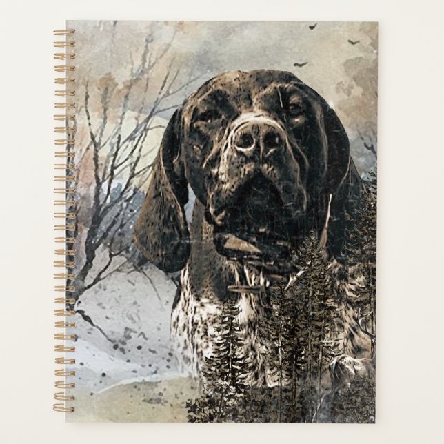 GSP, German Shorthaired Pointer Planner (Front)