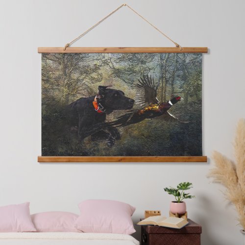 GSP  Hunting pheasant    Hanging Tapestry