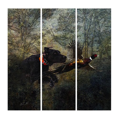 GSP  Hunting pheasant Triptych