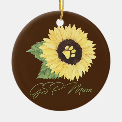 Gsp Mom German Shorthaired Pointer Mama Dog Lover Ceramic Ornament