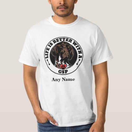 GSP Personalized German Shorthaired Pointer T_Shirt