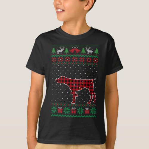 GSP Red Plaid Buffalo Funny Ugly Christmas Sweater