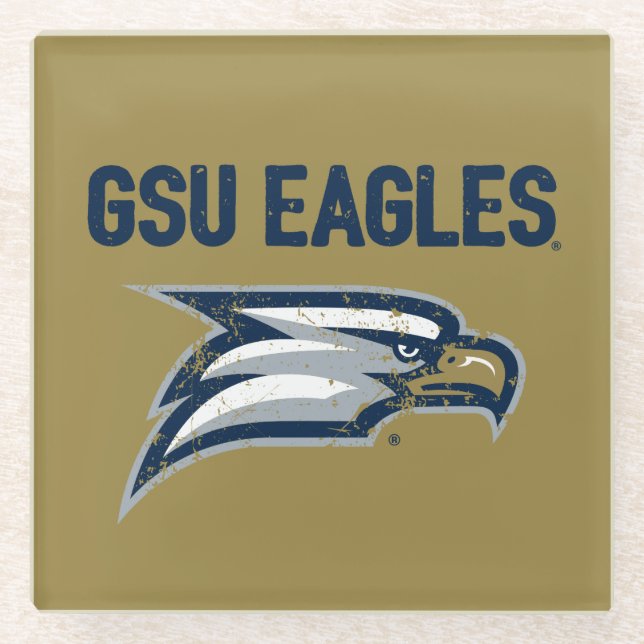 GSU Eagles Glass Coaster (Front)