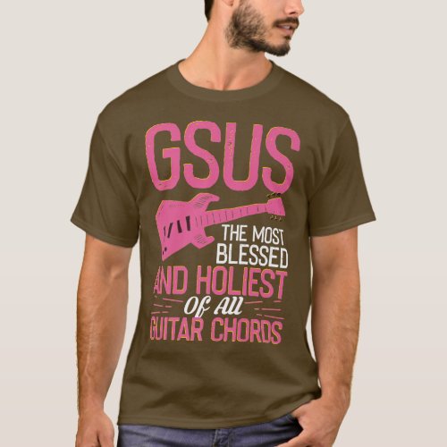 GSUS Guitar Chords With Electric Guitar454 T_Shirt