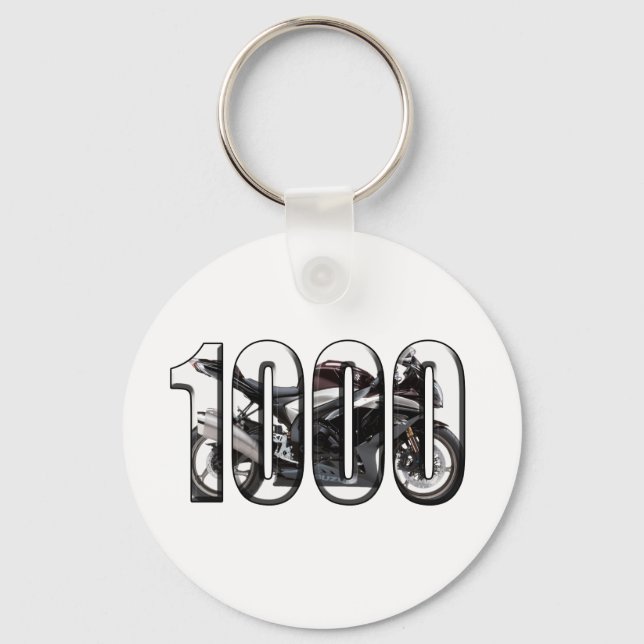 gsxr1000 blk in wht png keychain (Front)