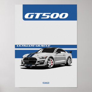GT500 Muscle Car Poster – Heritage
