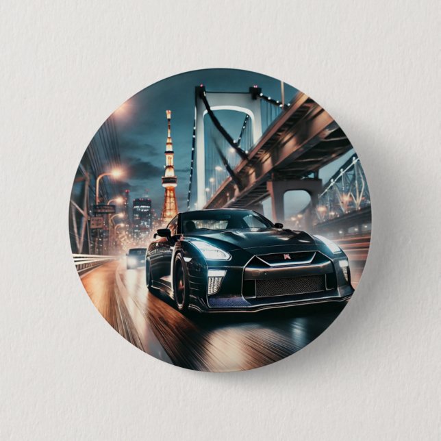 GT-R nissan tokyo japan japanese car daikoku Button (Front)