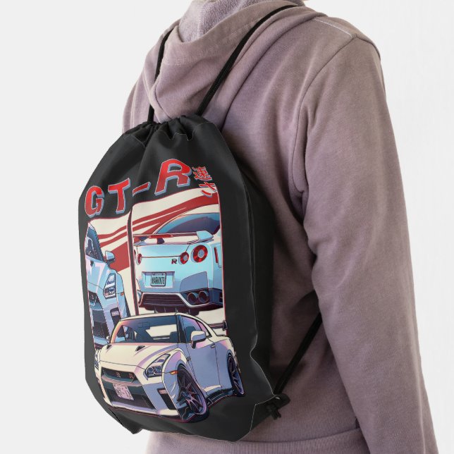 GT-R STREET LEGEND DRAWSTRING BAG (Insitu)