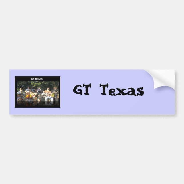 GT Texas Bumper Sticker (Front)