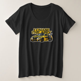 GT Track Day Racing   I Chase the Apex Plus Size T-Shirt