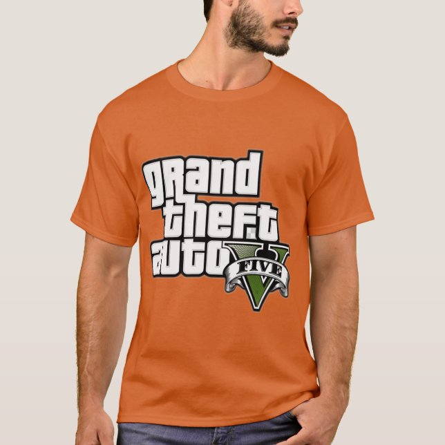 GTA5LOGOCLASSICTSHIRTCOPY retro T-Shirt (Front)