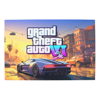 gta 6 metal wall art 