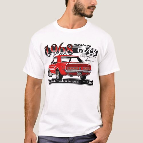 GTCS 1968 Mustang - double sided T-Shirt