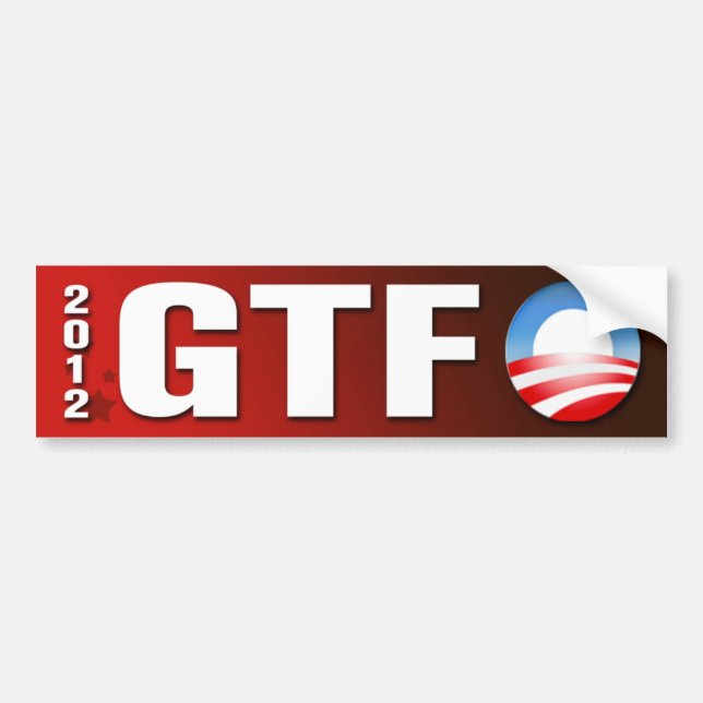 GTF O Bumper Sticker (Front)