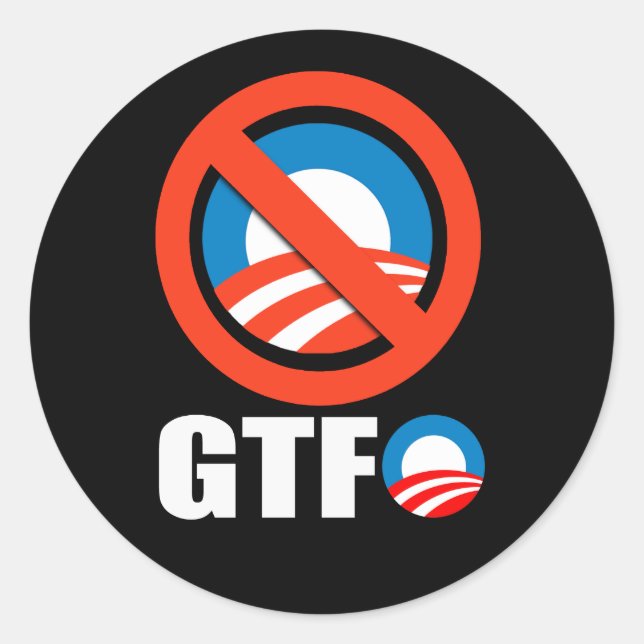 GTFO CLASSIC ROUND STICKER (Front)