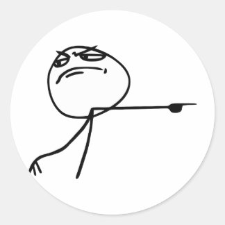 GTFO CLASSIC ROUND STICKER