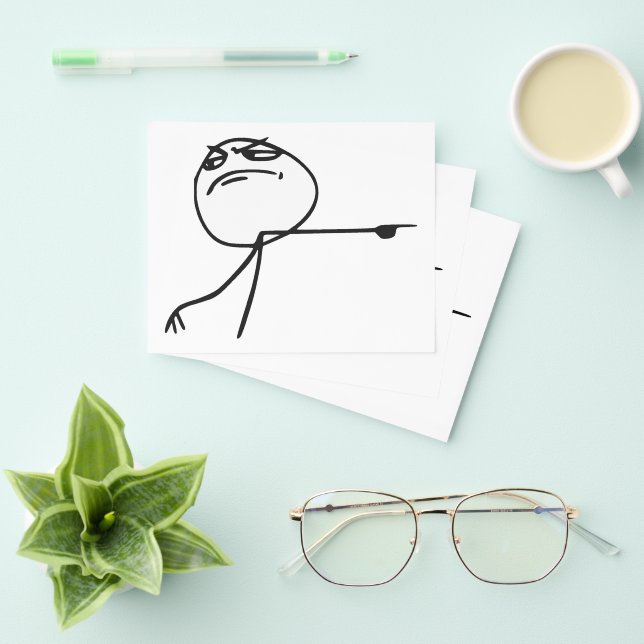 GTFO Get Out Guy Rage Face Comic Meme Flyer