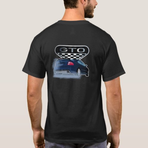 GTO Smoking The Tires _ Front  Back Logo T_Shirt