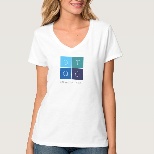 GTQG Womens V-Neck Tee (Front)
