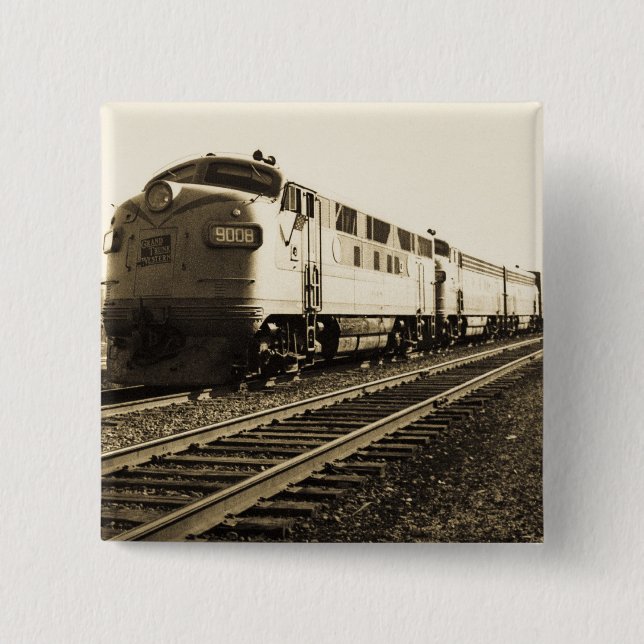 GTW Diesel Engine #9008 Train #92 Eastbound Button (Front)